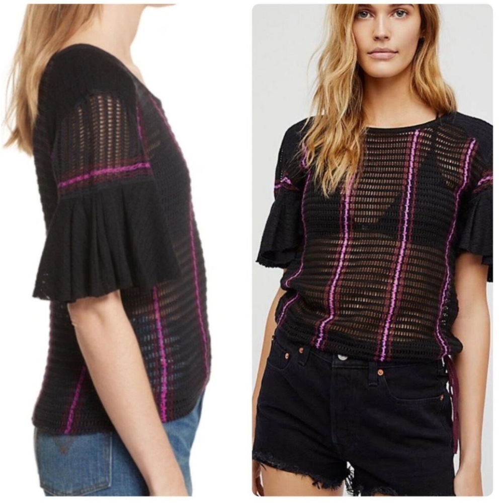 Free People Babes Only Bell Sleeve Sweater Tee
